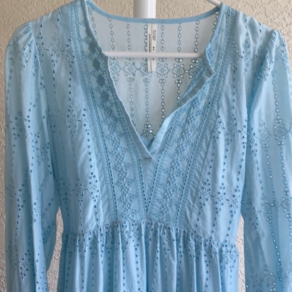 Anthropologie Eyelet Babydoll Dress - Picture 3 of 4
